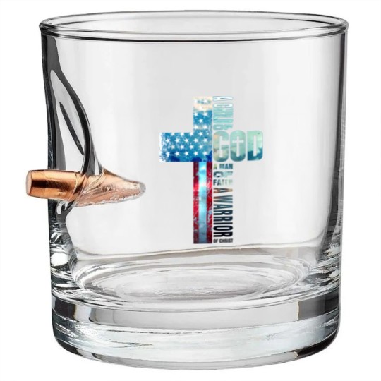 Discover Faith Cross American Flag Bullet Whiskey Glasses Christ Jesus Religious Bullet Whiskey Glasses