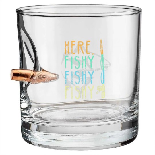 Discover Here Fishy Fishy Fishy Bullet Whiskey Glasses
