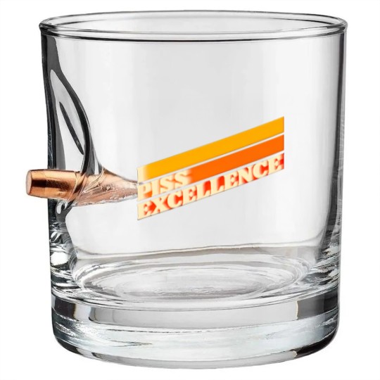 Discover I Piss Excellence // Ricky Bobby Iconic Quote - Talladega Nights - Bullet Whiskey Glasses