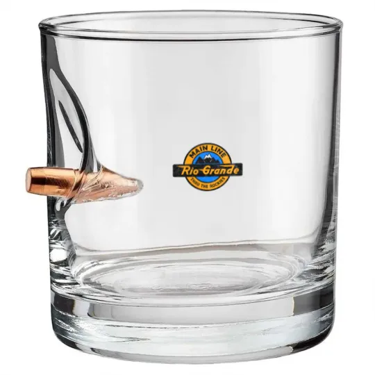 Discover D&RGW Denver and Rio Grande Western Railroad - Rio Grande - Bullet Whiskey Glasses