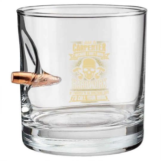 Discover Carpenter union carpenter construction carpenter Bullet Whiskey Glasses