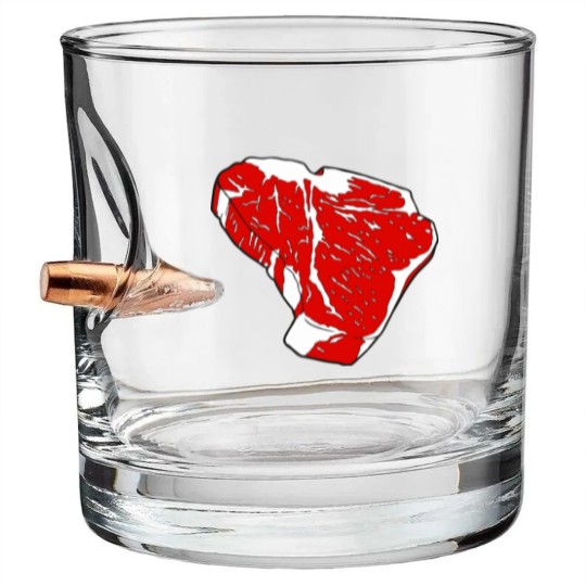 Discover T-Bone Steak Bullet Whiskey Glasses