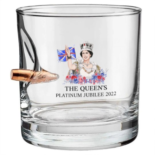 Discover Queen Elizabeth II Platinum Jubilee 1952-2022 CELIBRATION Bullet Whiskey Glasses  Union Jack Bullet Whiskey Glasses The Queen's Crown Royal Bullet Whiskey Glasses