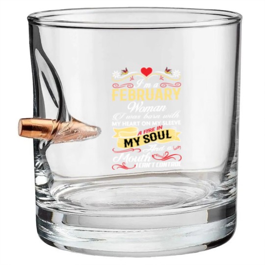 Discover FEBRUARY WOMAN Bullet Whiskey Glasses