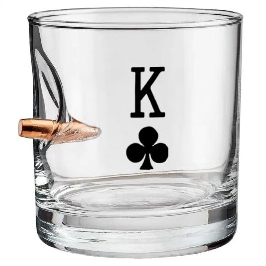 Discover King Of Clubs - Sleeve Bullet Whiskey Glasses