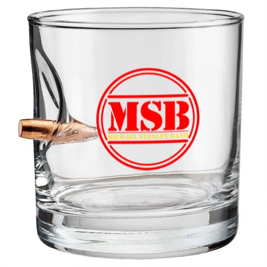 Discover michael stanley band Merch Bullet Whiskey Glasses