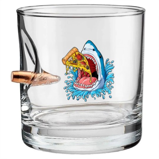 Discover Pizza Eating Shark Bullet Whiskey Glasses Kids Boys Food Lovers Jawsome Bullet Whiskey Glasses Bullet Whiskey Glasses