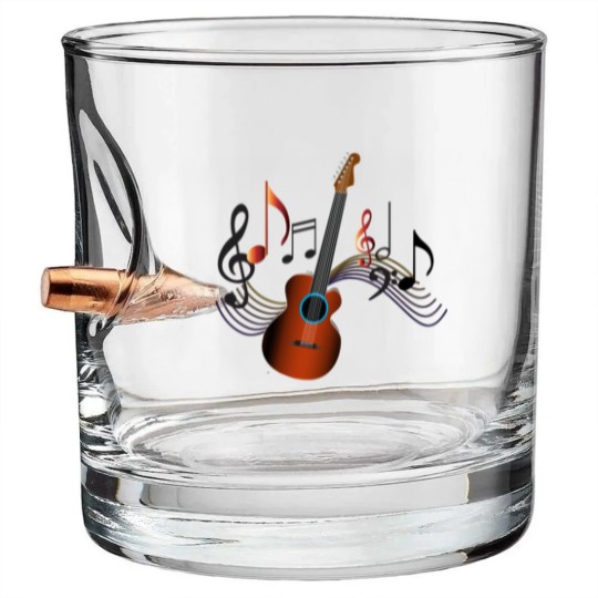Discover Acoustic Guitar Bullet Whiskey Glasses