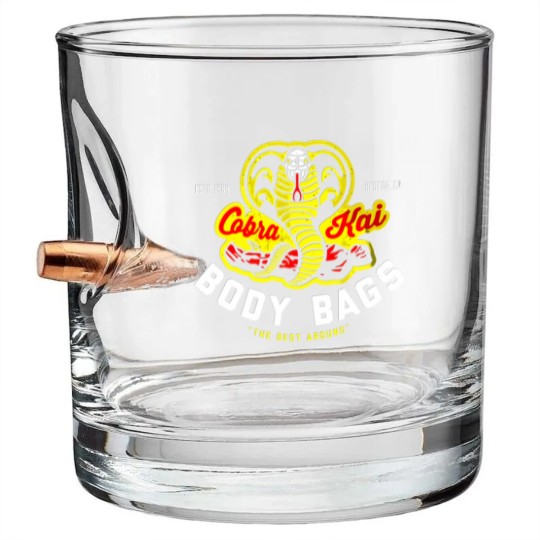 Discover Cobra Kai - Cobra Kai Body Bags Bullet Whiskey Glasses