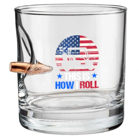 Discover Golf Cart This Is How I Roll USA Flag Golfer 4th Of July Bullet Whiskey Glasses