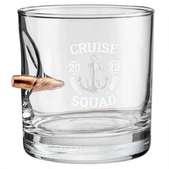 Discover Cruise Squad 2022 - Cruise Squad - Bullet Whiskey Glasses