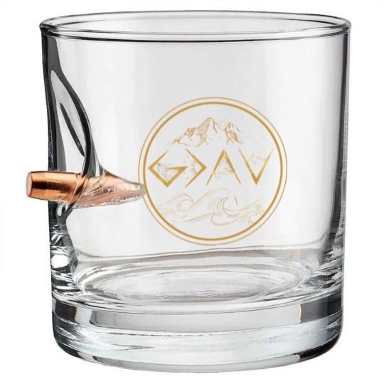 Discover God is Greater Than The High And Lows Bullet Whiskey Glasses