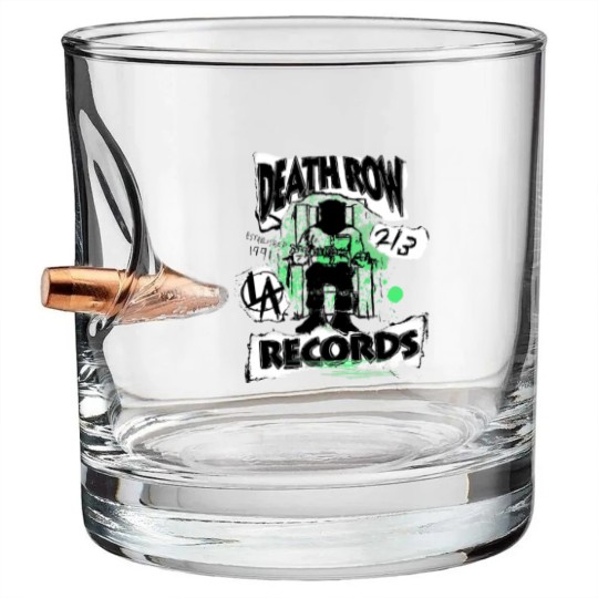 Discover Death Row Records Green Decoupage Bullet Whiskey Glasses