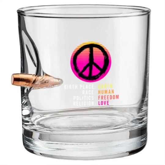 Discover Birthplace Earth-Race Human-Equality Bullet Whiskey Glasses