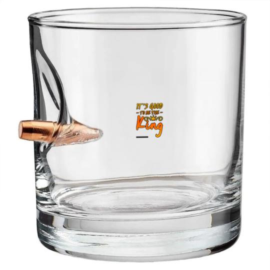 Discover It's Good To Be The King 3 Bullet Whiskey Glasses