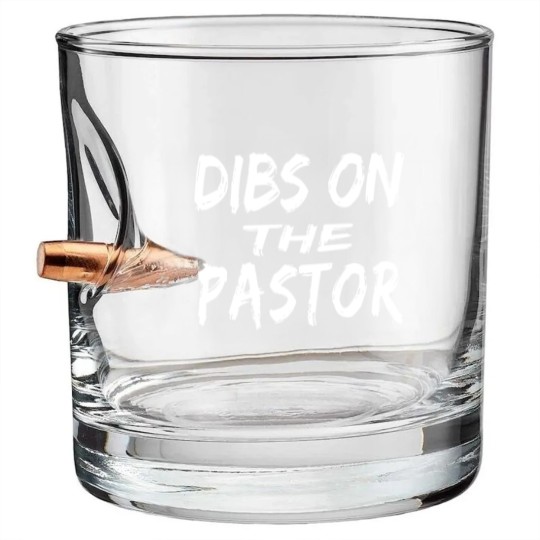 Discover Dibs On The Pastor print - Christ - Bullet Whiskey Glasses