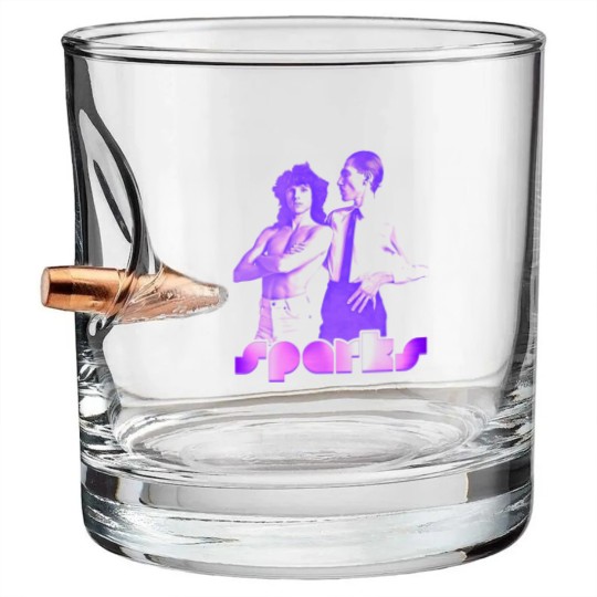 Discover Retro Sparks Band Big Beat Tribute - Sparks - Bullet Whiskey Glasses