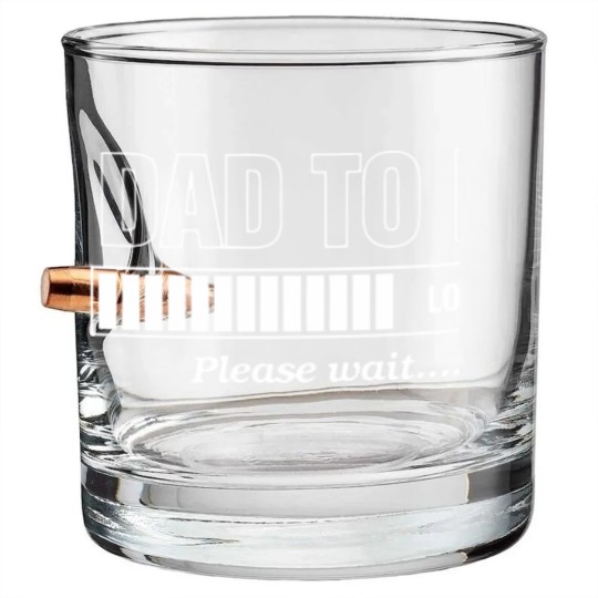 Discover Dad To Be Bullet Whiskey Glasses