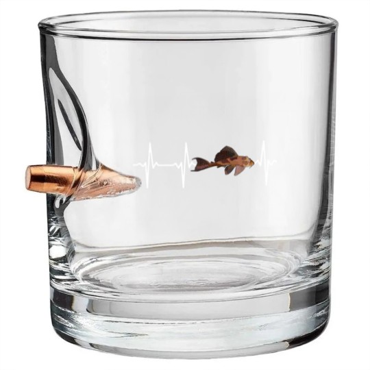Discover Plecostomus Heartbeat Bullet Whiskey Glasses