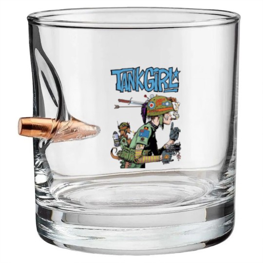 Discover Tank Girl Feminist Charlie Don't Surf Meme Bullet Whiskey Glasses Funny Vintage Style  Bullet Whiskey Glasses