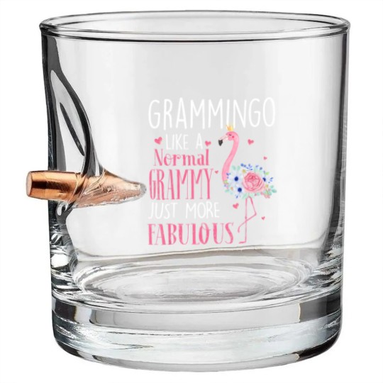 Discover Flamingo Grammingo like a normal Grammy Gifts Bullet Whiskey Glasses