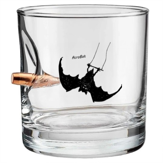 Discover AcroBat with title logo - Mens - Bullet Whiskey Glasses