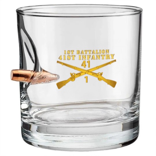 Discover Army 1st Bn 41st Infantry X 300 Hat Bullet Whiskey Glasses