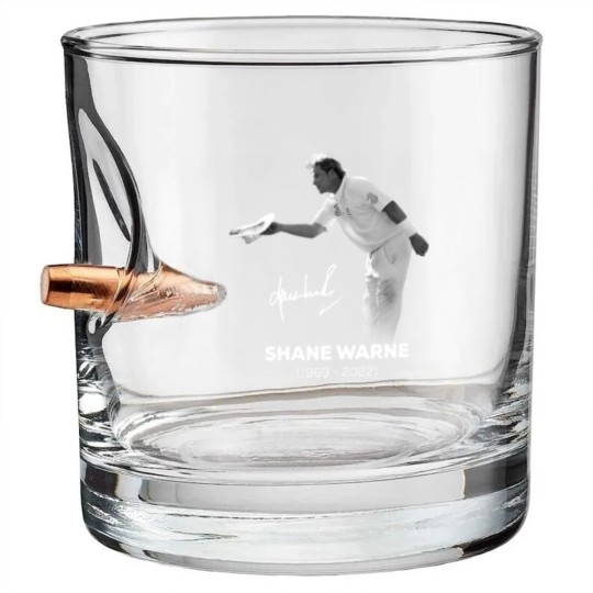 Discover RIP Shane Warne Signature Bullet Whiskey Glasses, Memories Shane Warne  1969-2022 Bullet Whiskey Glasses