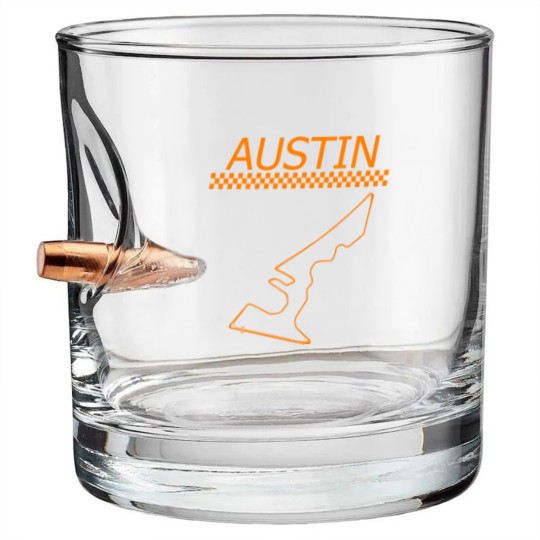 Discover Race Track In Austin Car Racing Circuit Fan Gift T Bullet Whiskey Glasses
