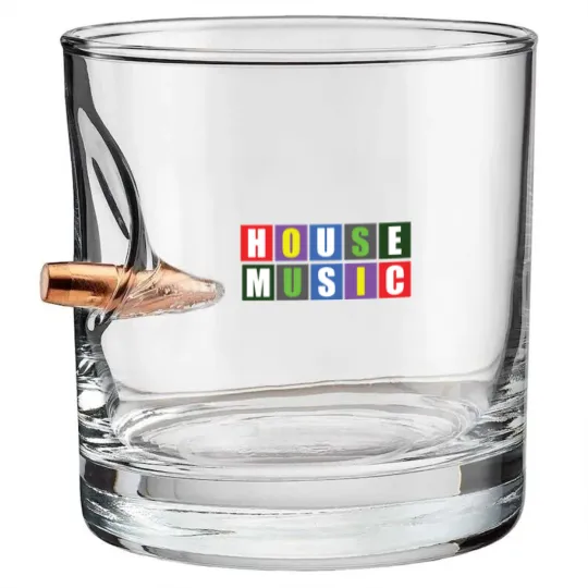 Discover House Music Blocks Blk Bullet Whiskey Glasses