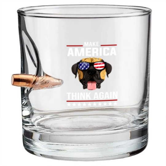 Discover Make America Think Again - Make America Think Again - Bullet Whiskey Glasses