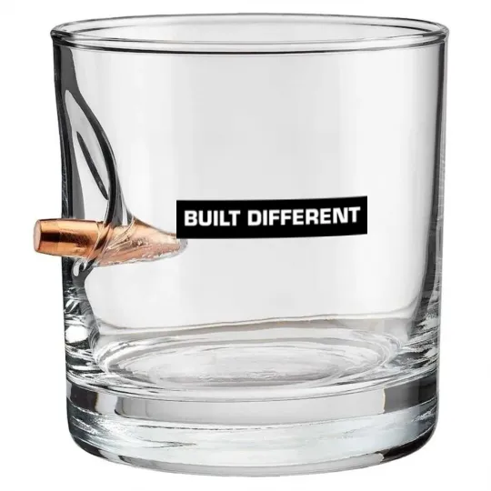 Discover Just built different Bullet Whiskey Glasses