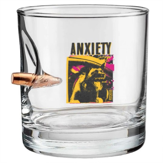 Discover anxiety by psycho99 - Anxiety - Bullet Whiskey Glasses