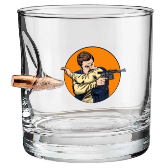 Discover Ron Solo - Ron Swanson - Bullet Whiskey Glasses