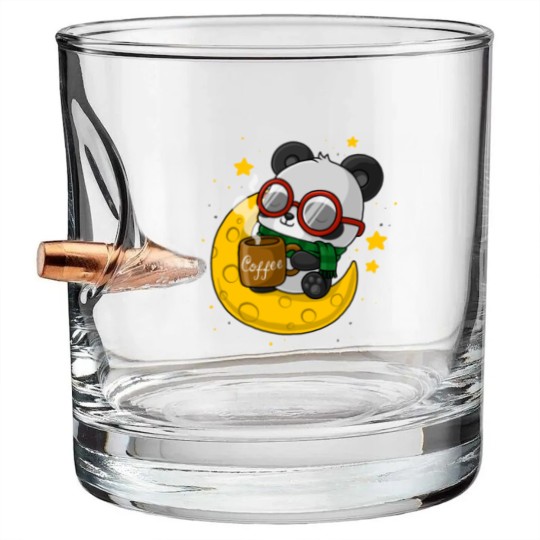 Discover Coffee Panda Bullet Whiskey Glasses