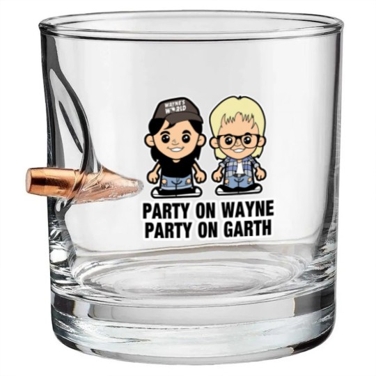 Discover Lil Wayne and Garth - Waynes World - Bullet Whiskey Glasses