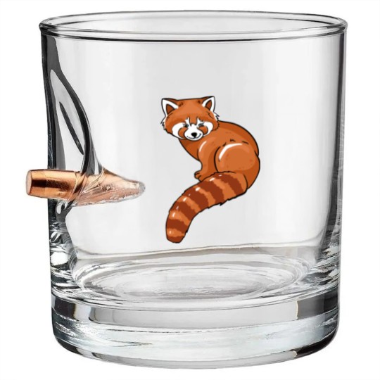 Discover Red Panda Lover Illustration Gifts Red Pandas Gift Bullet Whiskey Glasses