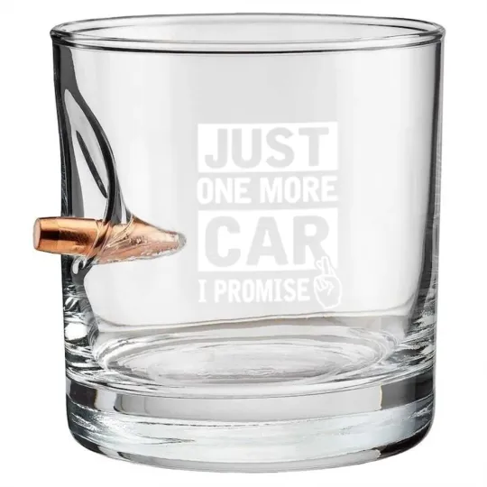 Discover Car - Just One More Car I Promise Funny Mechanic Bullet Whiskey Glasses