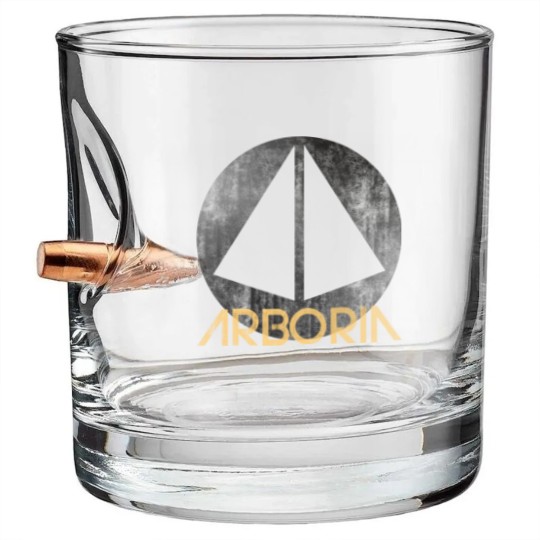 Discover Arboria Institute - Beyond The Black Rainbow - Bullet Whiskey Glasses