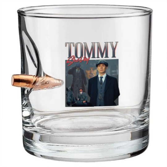 Discover Tommy Shelby Homage Bullet Whiskey Glasses Bullet Whiskey Glasses Top Peaky TV Show Gift Tom Thomas By Order Cillian Murphy