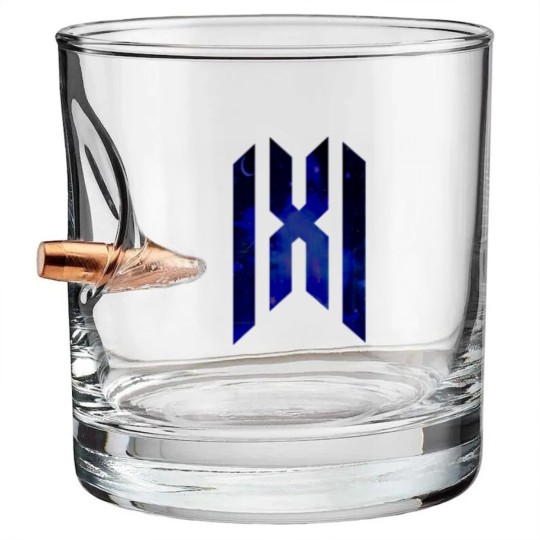 Discover Monsta X Logo Night Sky - Monsta X - Bullet Whiskey Glasses