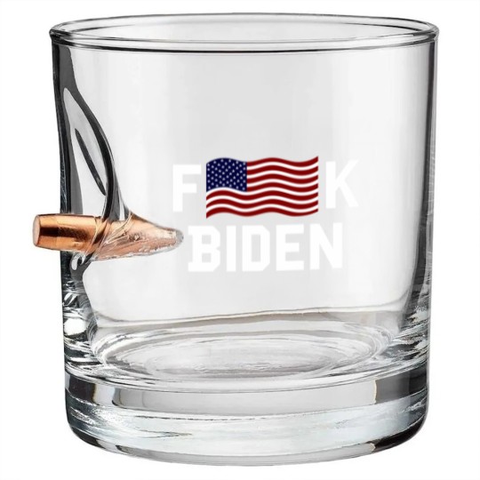 Discover Anti Joe Biden F American Falg K Biden Bullet Whiskey Glasses
