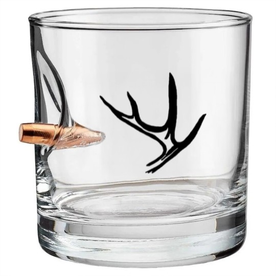 Discover White Tail Deer Antler Bullet Whiskey Glasses
