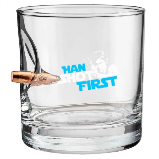 Discover Han Shot First Bullet Whiskey Glasses