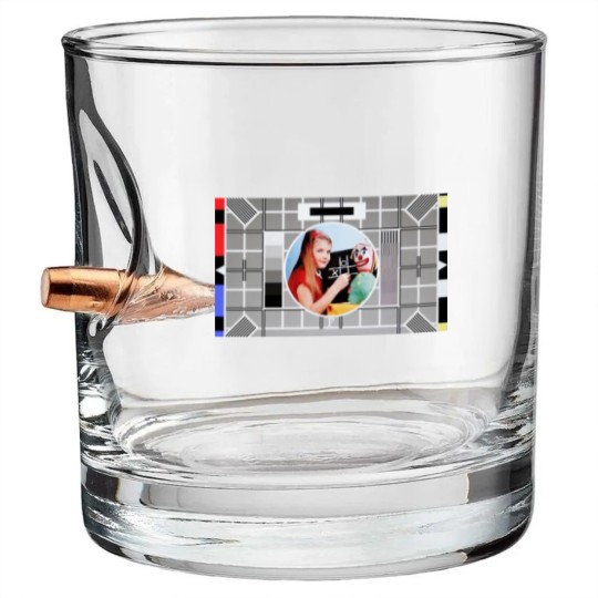 Discover BBC test card F featuring 008 Bullet Whiskey Glasses