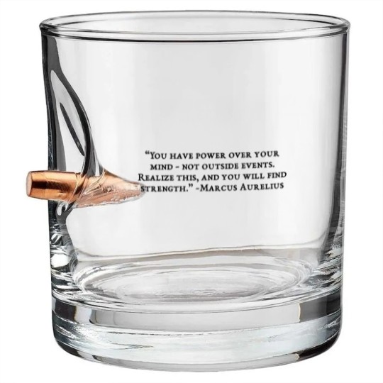 Discover Philosopher’s Saying Bullet Whiskey Glasses