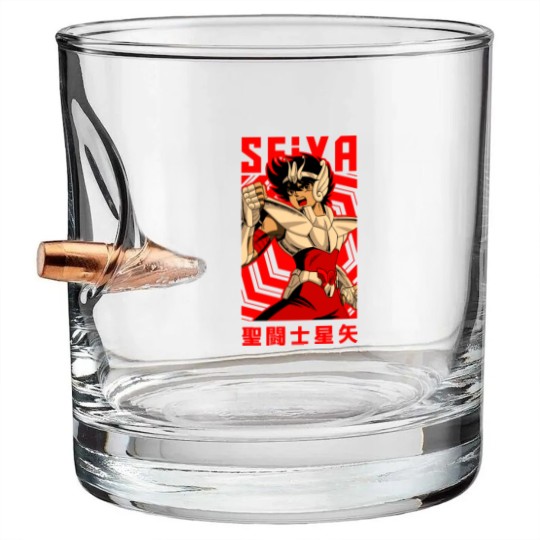 Discover Pegasus Seiya == Saint Seiya == Vintage Anime Design - Seiya - Bullet Whiskey Glasses