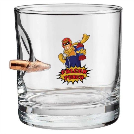 Discover Falcon Punch - Captain Falcon - Bullet Whiskey Glasses