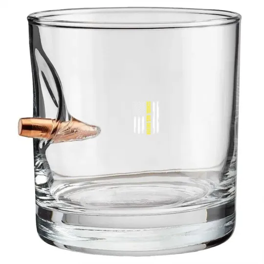Discover School Bus Driver Proud Flag Pride Gift Bullet Whiskey Glasses