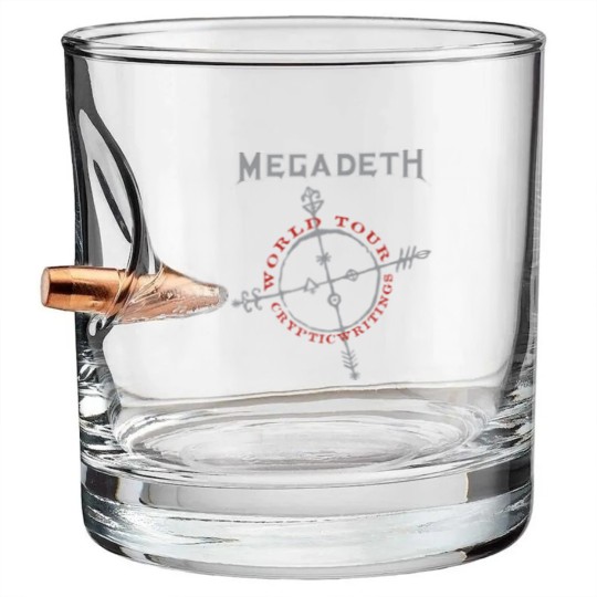 Discover Megadeth Cryptic Writings - Megadeth - Bullet Whiskey Glasses